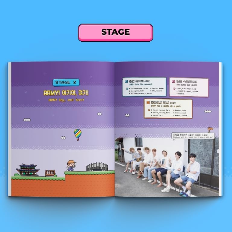 CAKE BTS Travel Book Global Edition with Useful Korean Expressions - Official BTS Merch, Special South Korea Trip Guide Inspired by BTS, Gift Idea for Army - Image 3